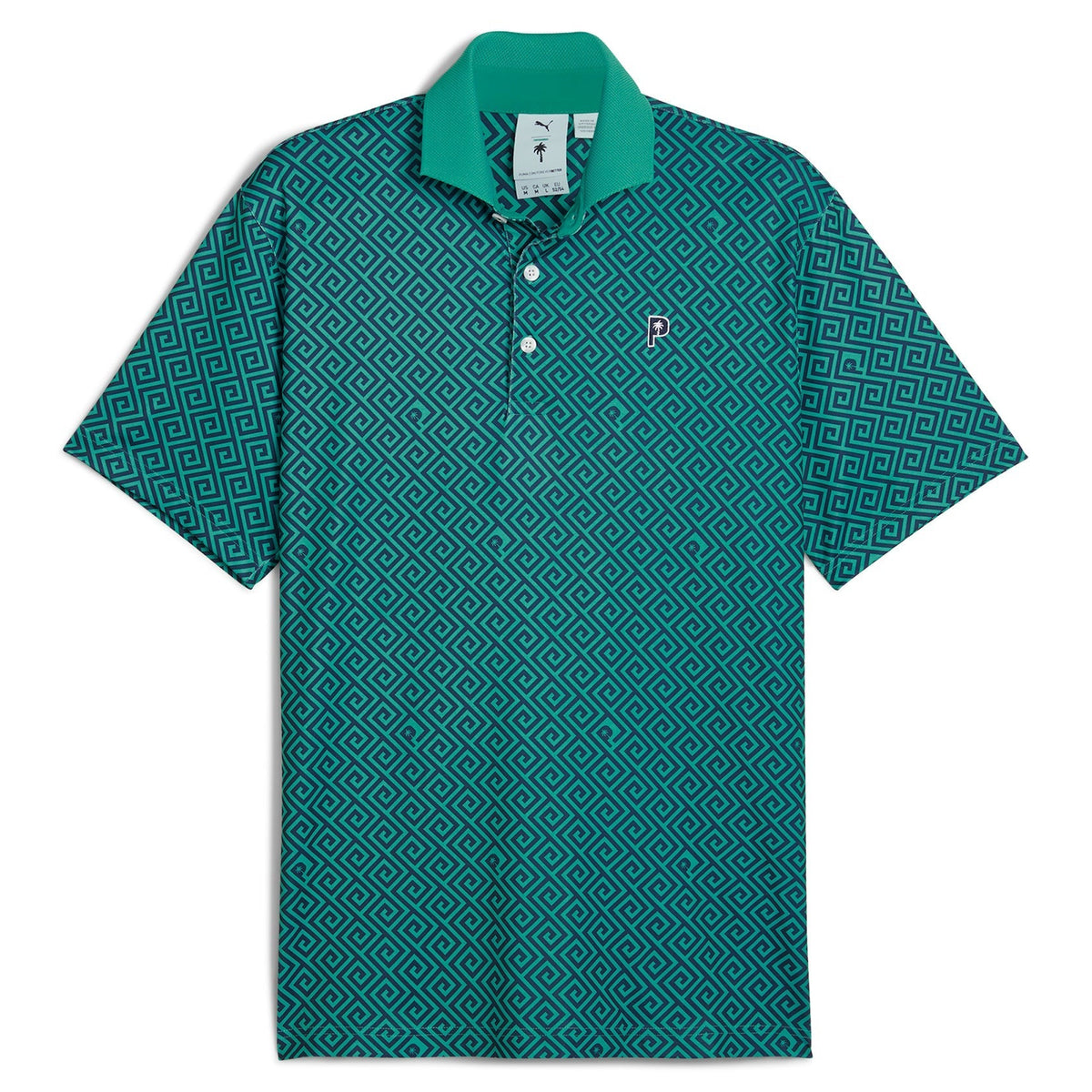 Puma Mens Golf Shirt | PTC Resort | Navy-Green