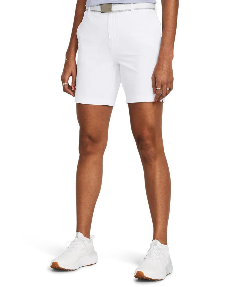 Under Armour Womens Golf Shorts | Drive 7 | White