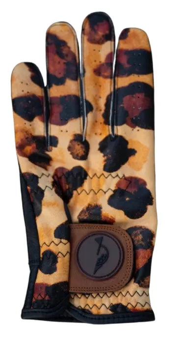 Hooked Womens Golf Gloves | Leopard Print