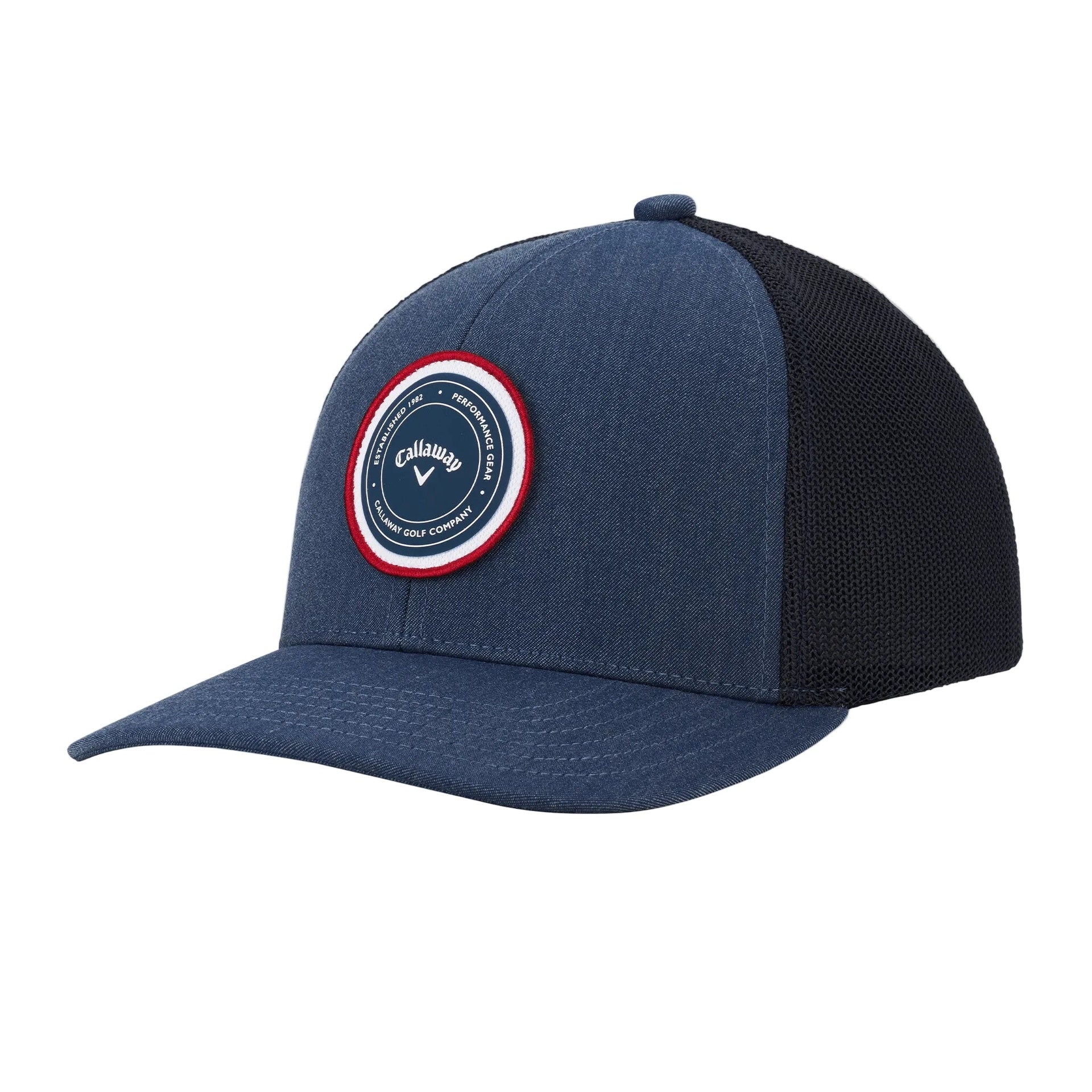 Callaway Mens Golf Cap | Playing Through | Trucker Navy-Black