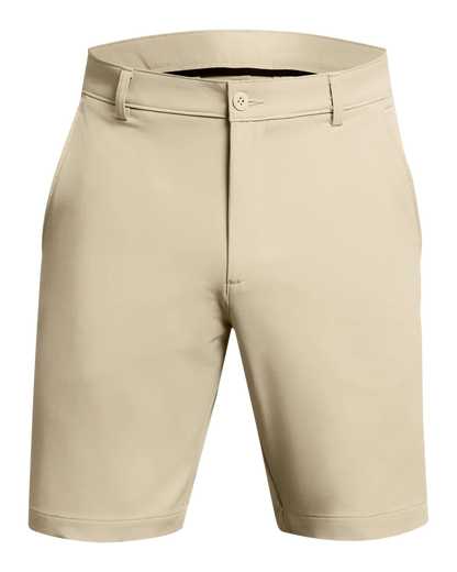 [138315428944] Under Armour Mens Golf Shorts | Tech Taper (Khaki, 44)