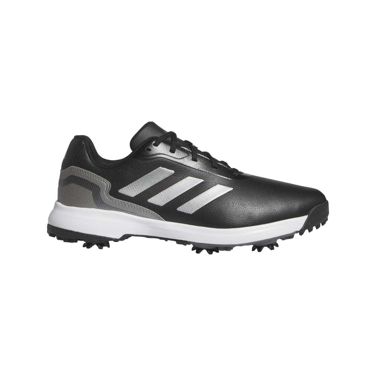 [IH22529] Adidas Mens Golf Shoes | Traxion Response | Black-Iron Metallic-Silver Metallic (9)