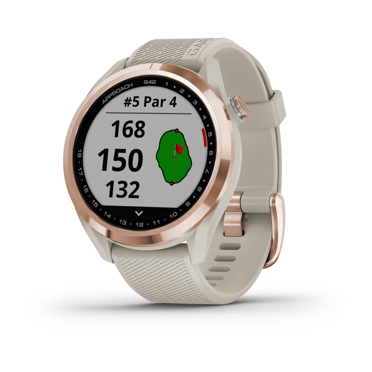 [GAS42W02] Garmin Golf Watch | Approach S42 (Light Sand)