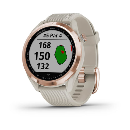 [GAS42W02] Garmin Golf Watch | Approach S42 (Light Sand)