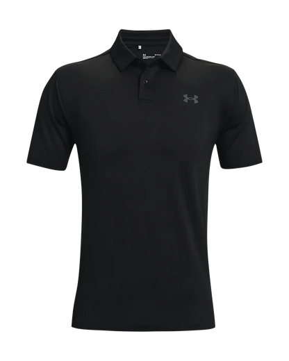 [1383814001L] Under Armour Mens Golf Shirt | T2G Polo (Black, L)