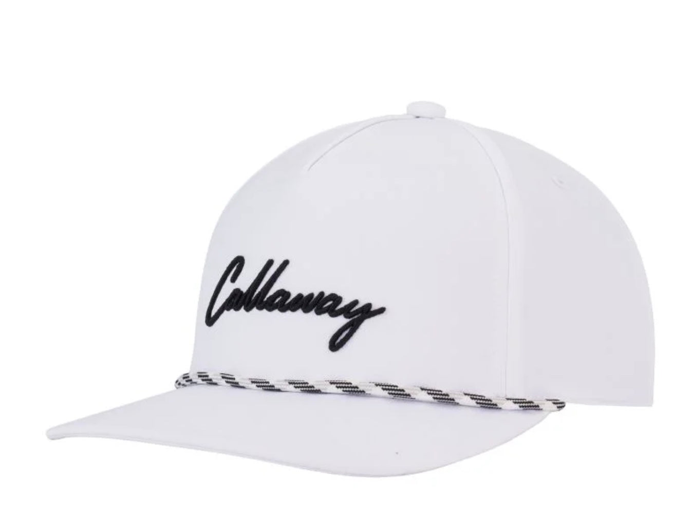Callaway Mens Golf Cap | Birdie Rope | White