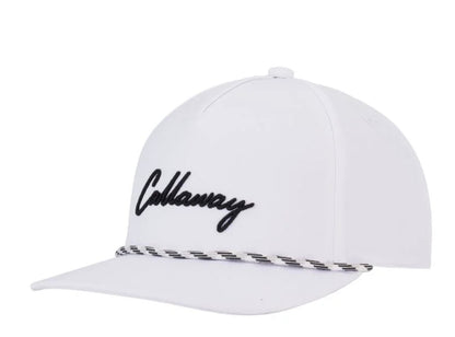Callaway Mens Golf Cap | Birdie Rope | White