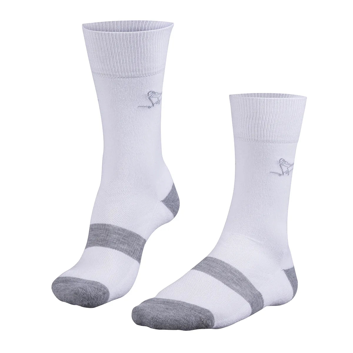 Falke Socks | Golf Design | Crew | White-Grey