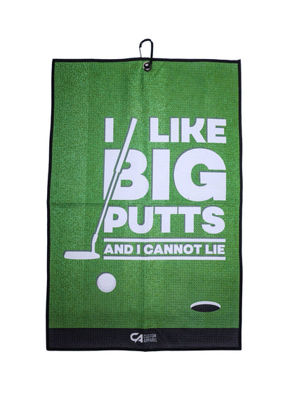 [CAGT006] Custom Apparel Golf Towel | Waffle (I Like Big Putts)