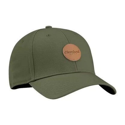 [CLPCN03] Cleveland Golf Cap | Leather Patch (Olive)