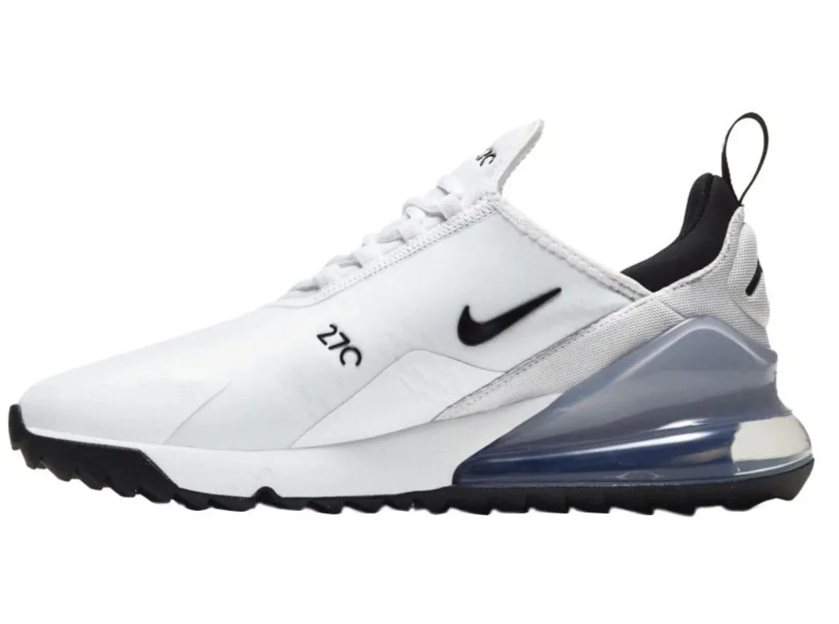 Nike Mens Golf Shoes | Air Max 27 | White-Black