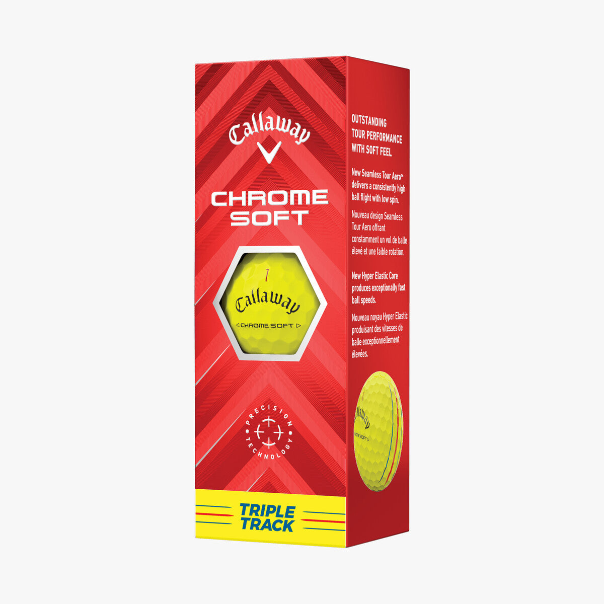 [CCSTTGBY] Callaway Golf Balls | Chrome Soft Triple Track (Yellow, 2025)