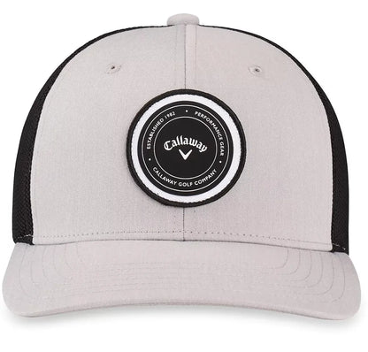 Callaway Mens Golf Cap | Playing Through | Trucker Grey-Black