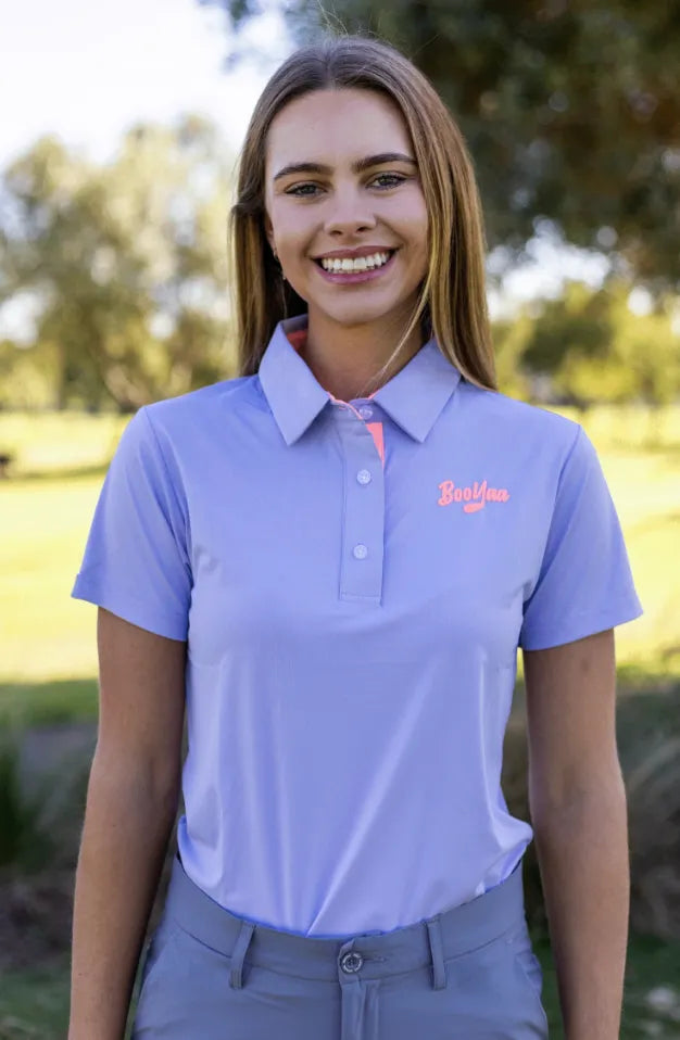 Booyaa Ladies Golf Shirt | Lavender