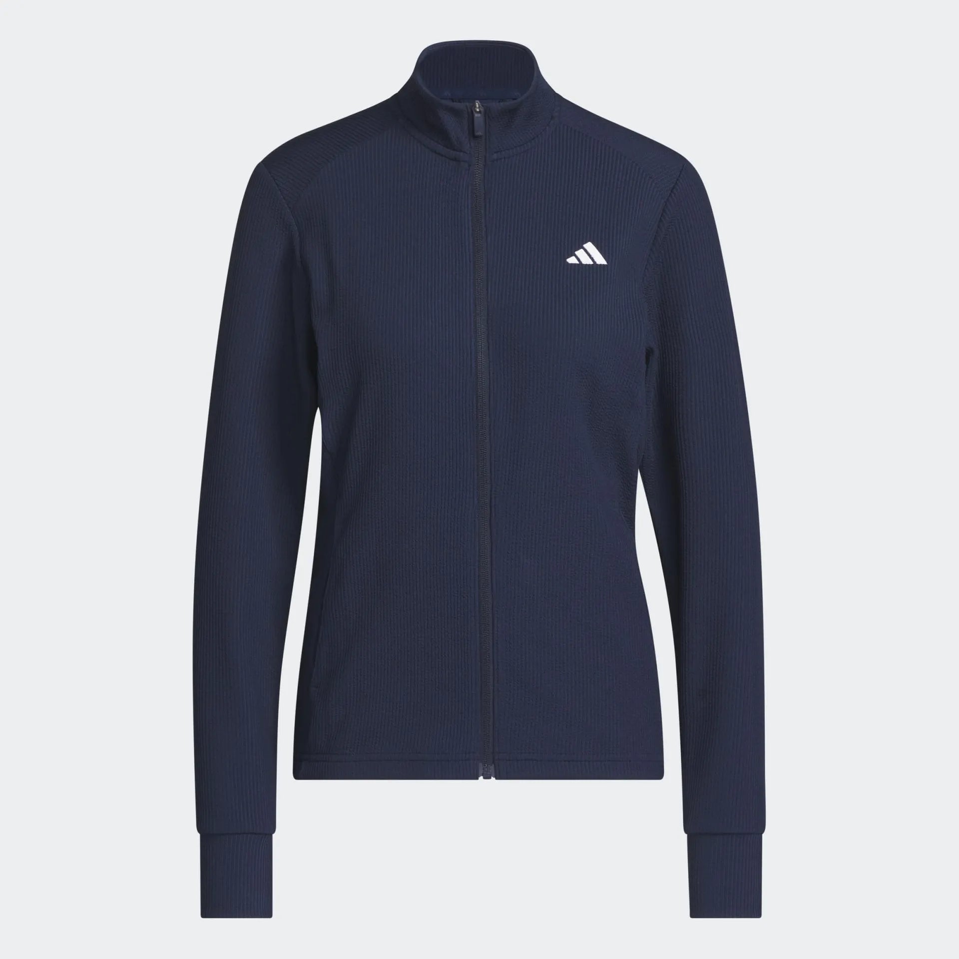 Adidas Womens Golf Jersey | Performance Texture Full Zip | Navy