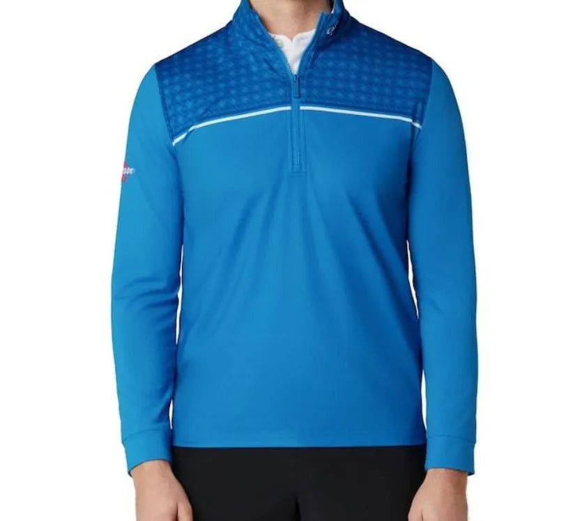 Callaway Men's Golf Midlayer | Odyssey Printed | Brilliant Blue