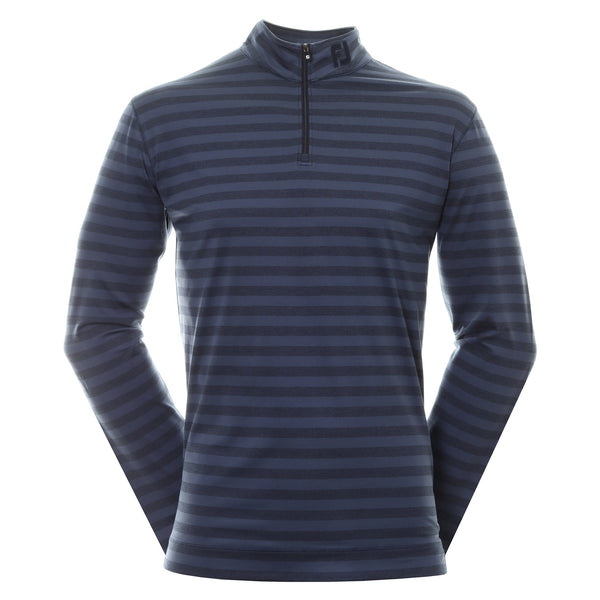 FOOTJOY MENS GOLF JERSEY | STRIPED | NAVY