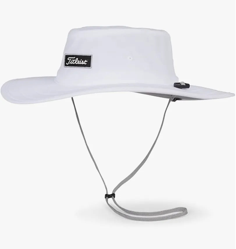 [TH23WCAE-10] Titleist Womens Golf Hat | Charleston | Tour Aussie (White/Black)