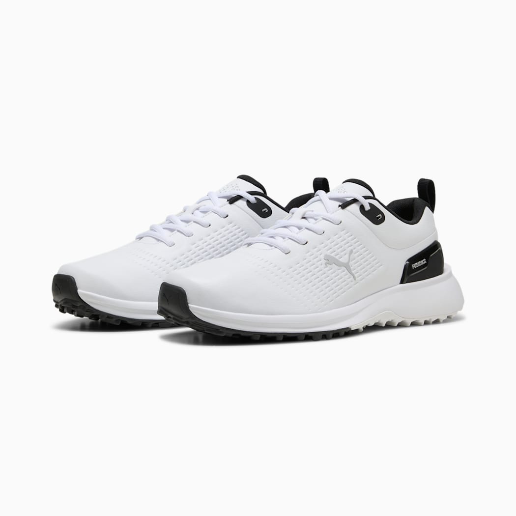Puma Mens Golf Shoes | Fusion Plus SL | White-Black