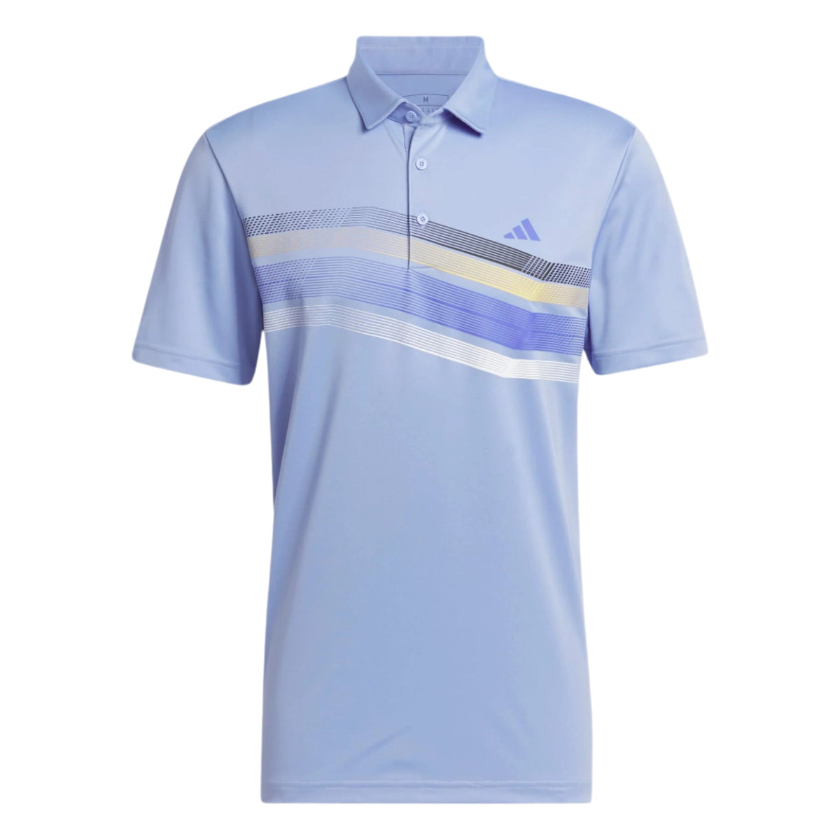 [IX2017XL] Adidas Mens Golf Shirts | Core Chest Stripe | Blue (XL)