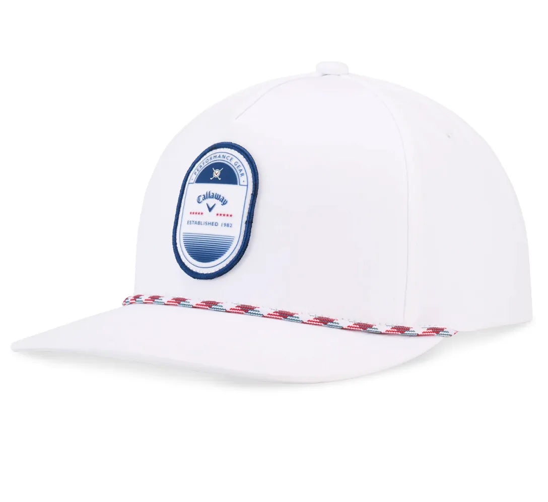 Callaway Mens Golf Cap | Birdie Brigade Rope | White