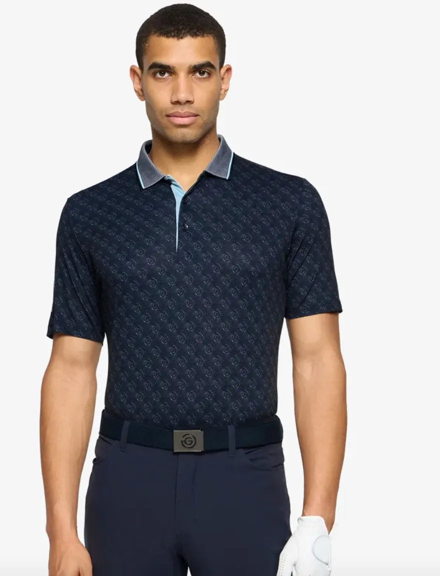 Galvin Green Mens Golf Shirt | Mansfield |  Navy