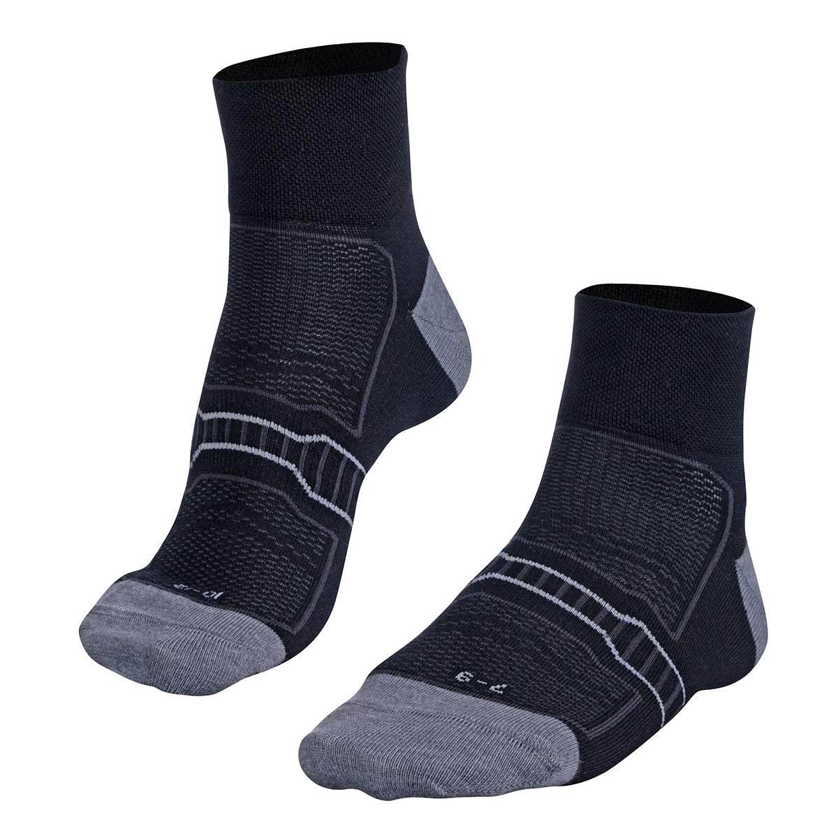 [8176-0300-12-10] Falke Golf Socks | Ultralight Anklet (Black, 10 to 12)