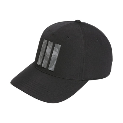 Adidas Mens Golf Cap | Tour 3 Stripe | Black
