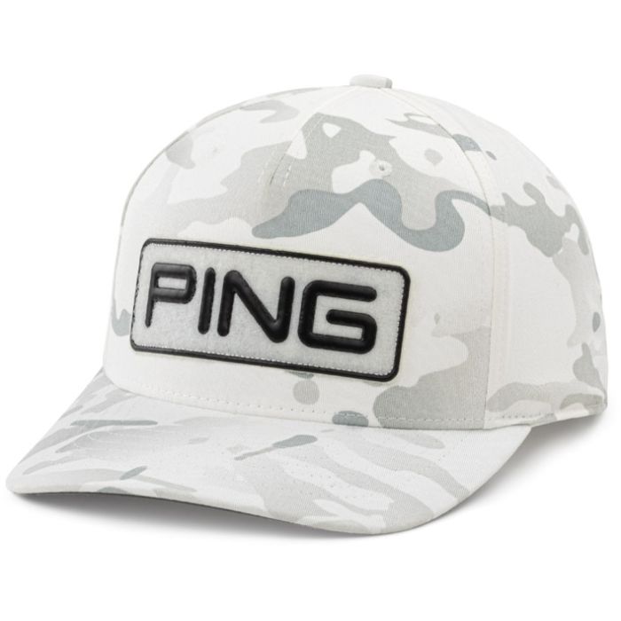 Ping Mens Golf Cap | MultiCam | White
