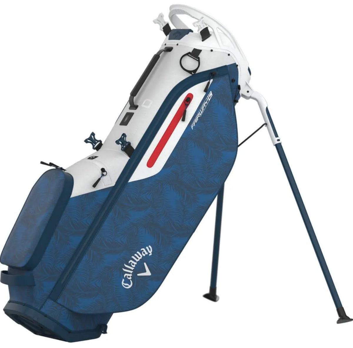 Callaway Golf Bags | Fairway C Stand | Blue Palms-Grey-Red