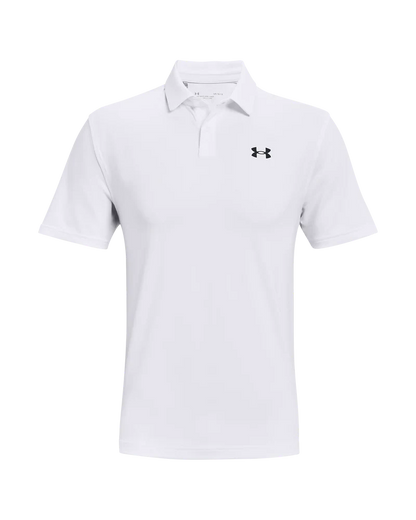 [13681221003XL] Under Armour Mens Golf Shirt | T2G Polo (White, 3XL)
