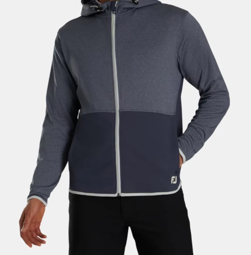 Footjoy Mens Golf Jersey | EU Thermoseries Full Zip | Charcoal