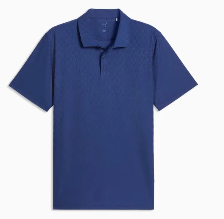 Puma Mens Golf Shirt | Mattr Geode Polo | Blue Jewel