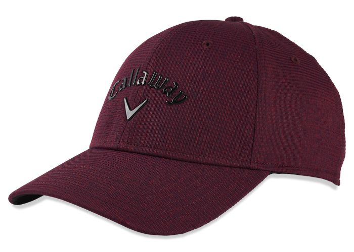 [5222085] Callaway Mens Golf Cap | Liquid Metal (Red/Black)