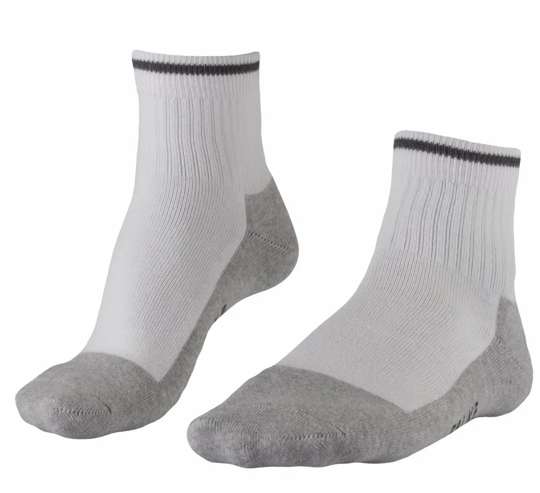 [8593-0200-12-10] Falke Golf Socks | Golf (White/Grey, 10 to 12)
