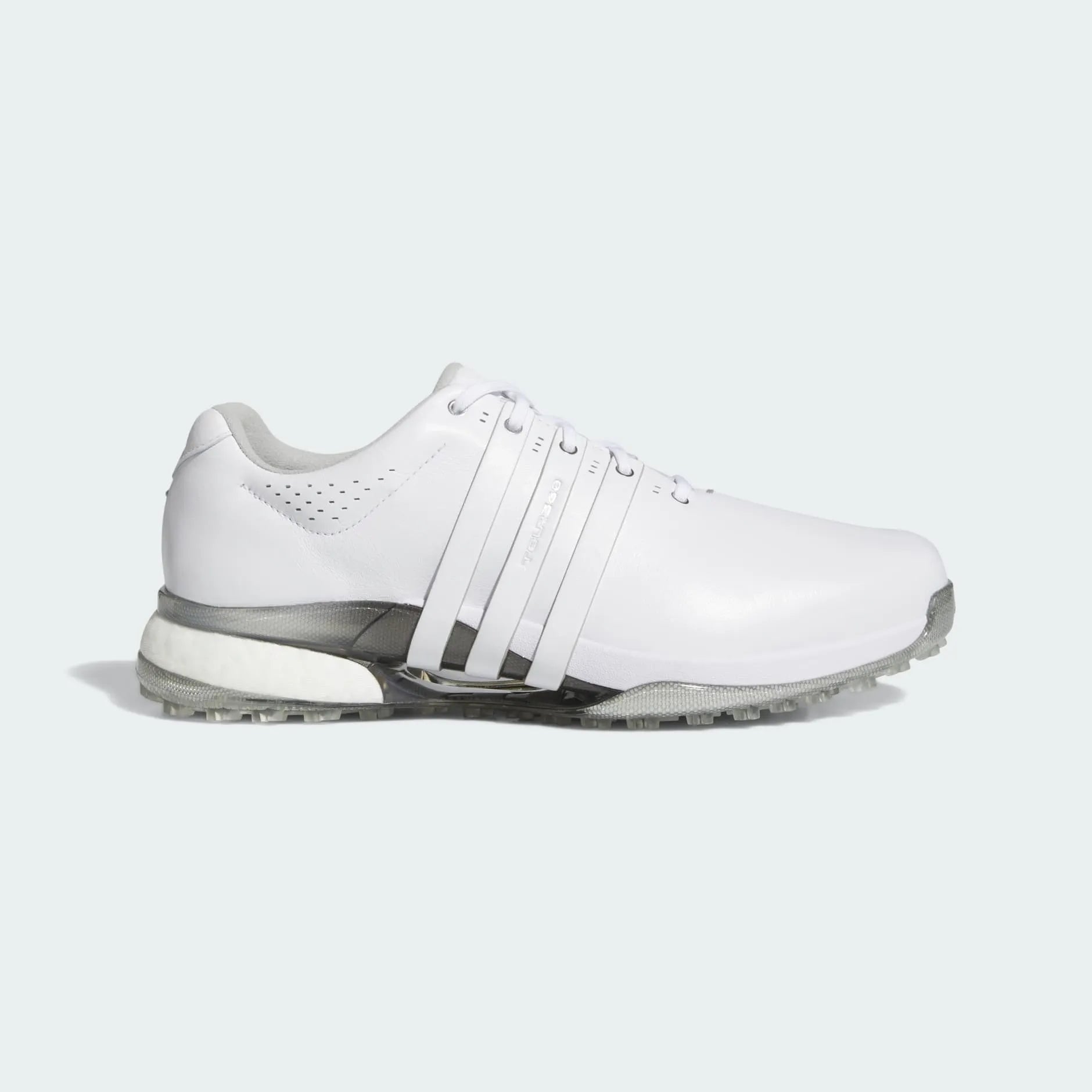Adidas Mens Golf Shoes | Tour 360 25 SL Wide | Spikeless | White-Silver