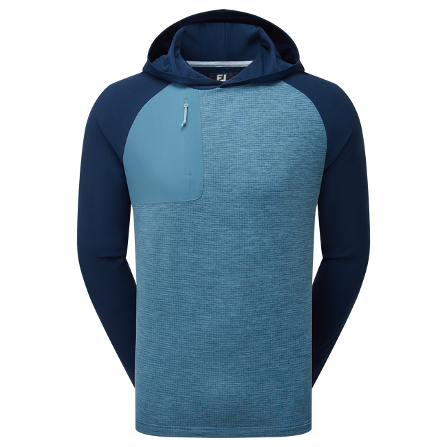Footjoy Mens Golf Jersey | ThermoSeries Pullover Hoodie | Navy-Slate