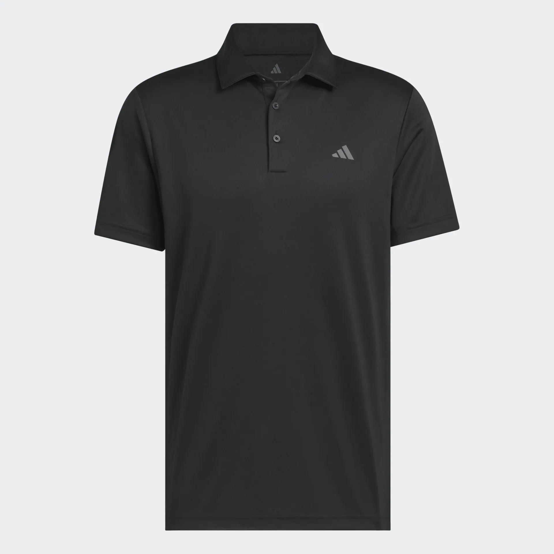 Adidas Mens Golf Shirt | Performance Solid Polo | Black