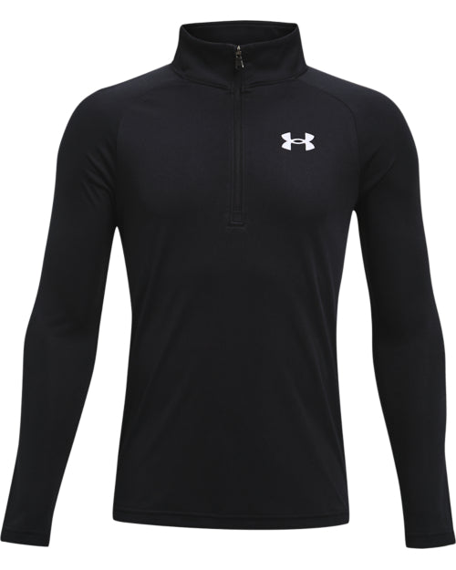 Under Armour Junior Golf Jersey | Tech 2.0 ½ Zip | Black