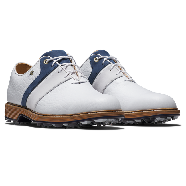 Footjoy Mens Golf Shoes | Premiere Series Packard LX | White-Navy 8e
