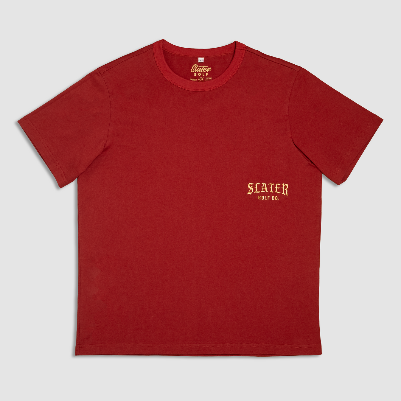 Slater Golf Mens T-Shirt | Lifestyle | Slater Swing | Ruby Red