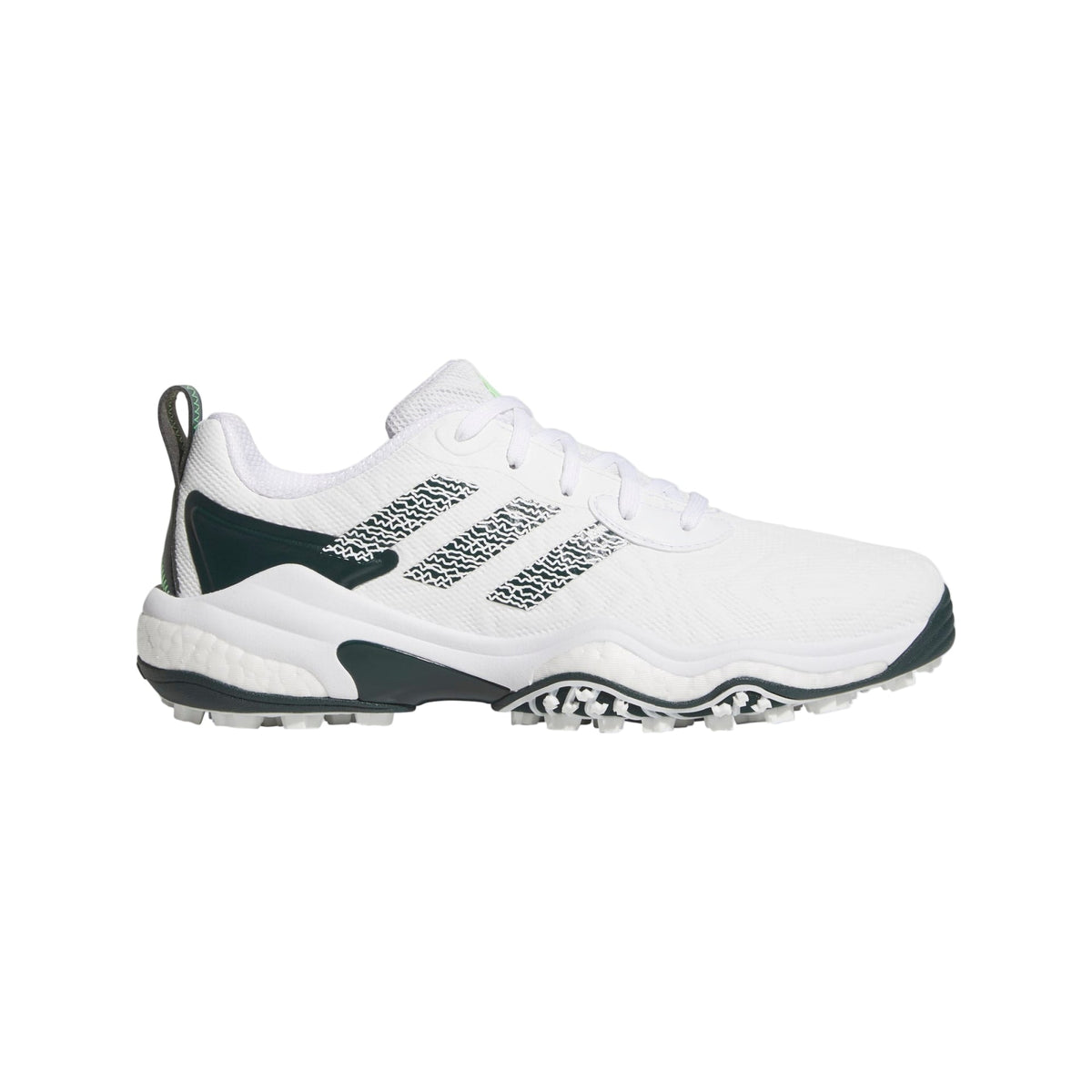 [JI416310] Adidas Mens Golf Shoe | Codechaos 25 Spikeless | White - Ivy - Lime (10)