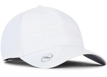 [50407109] Titleist Womens Golf Cap | Players Performance Ball Marker (White/White, 2022)
