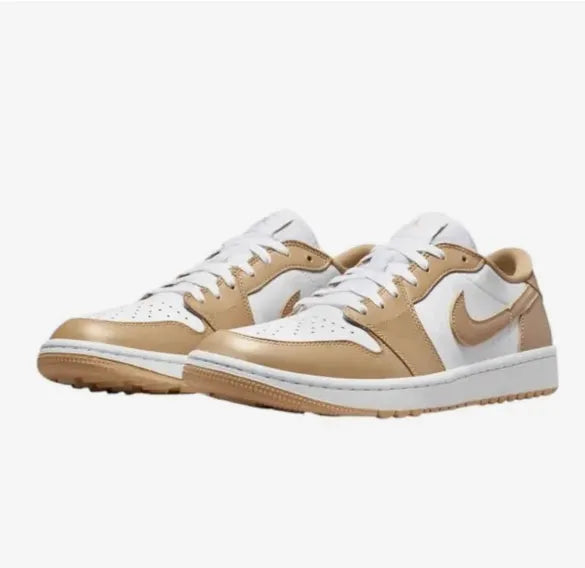 Nike Mens Golf Shoes | Air Jordan | White-Beige