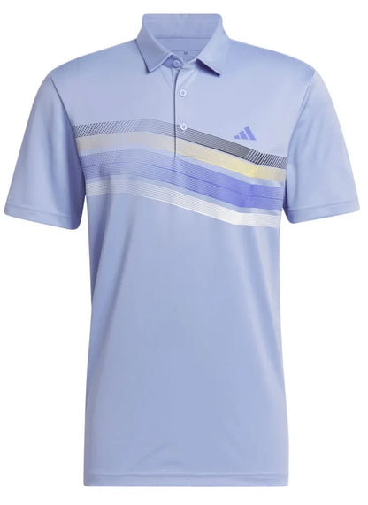 Adidas Mens Golf Shirts | Core Chest Stripe | Blue