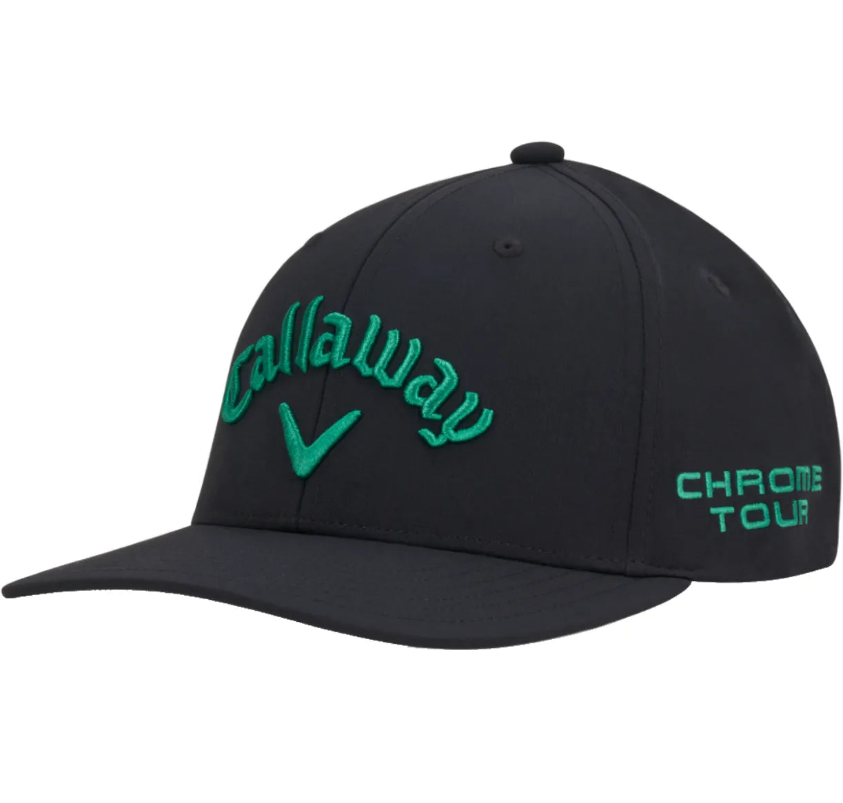 Callaway Mens Golf Cap | Tour Performance | Pro 26 | Black-Green