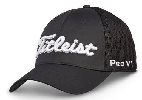 [TH23ATPME-001] Titleist Golf Cap | Tour Performance Meshback (Black/White)