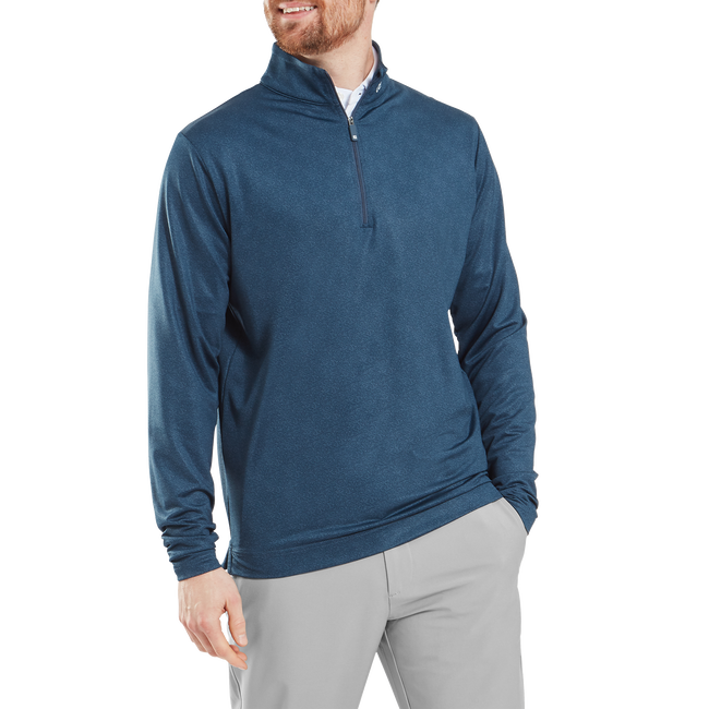 FootJoy Mens Golf Jersey | EU Speckle Printed Chill-Out | Dark Denim