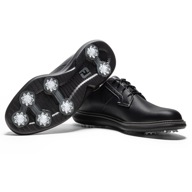 Footjoy Mens Golf Shoes | Traditions | Black-Black-Black