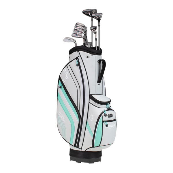 [11215916] Cleveland Womens Golf Clubs | Bloom Package Set (Grey/Blue)